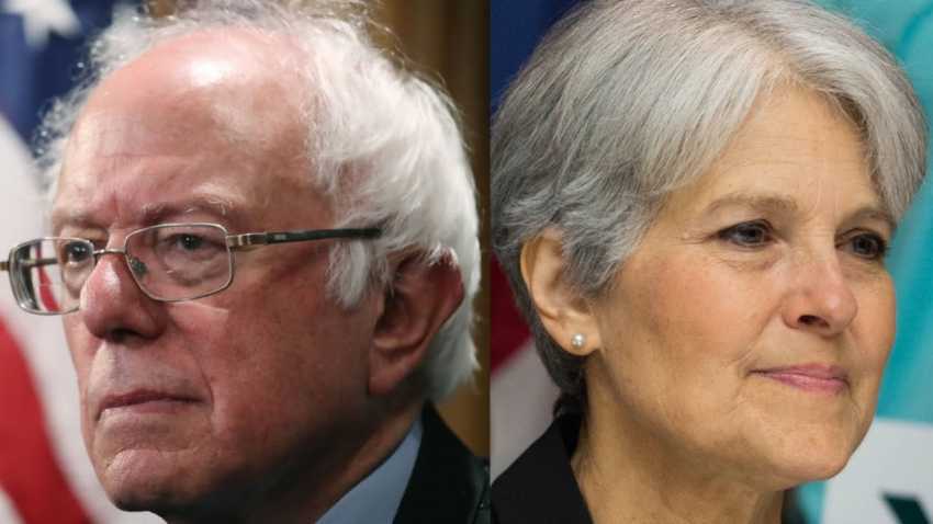 Bernie Sanders Jill Stein