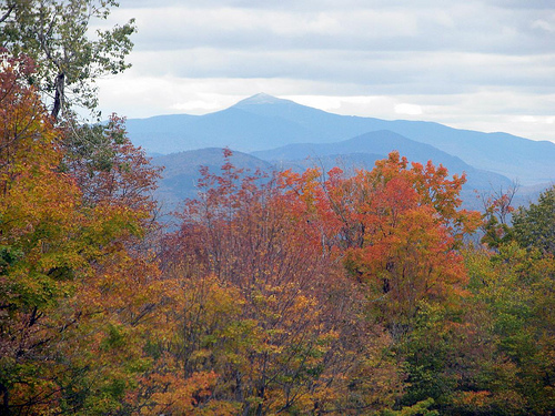 view of the Adirondacks from Dannemora Mountain