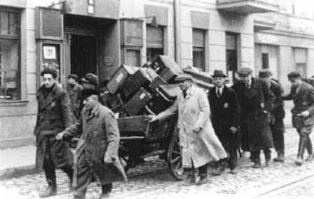 Jews deported from Prague Czechoslovakia