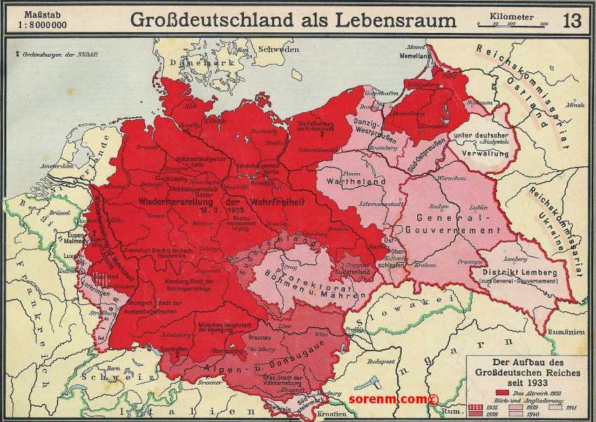 Map German Reich 1942