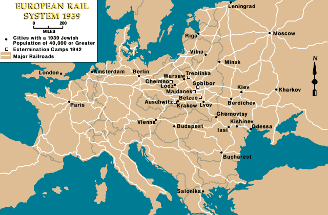 Nazi train map