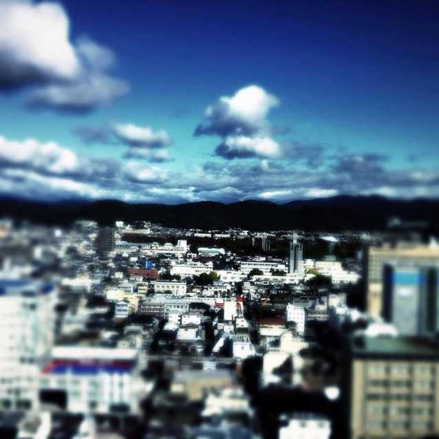 View from the 20th floor Okayama Japan Simon McLean