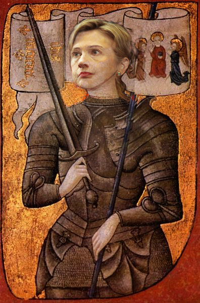 Hillary Clinton as Joan Of Arc