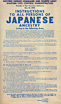 Japanese relocation notice
