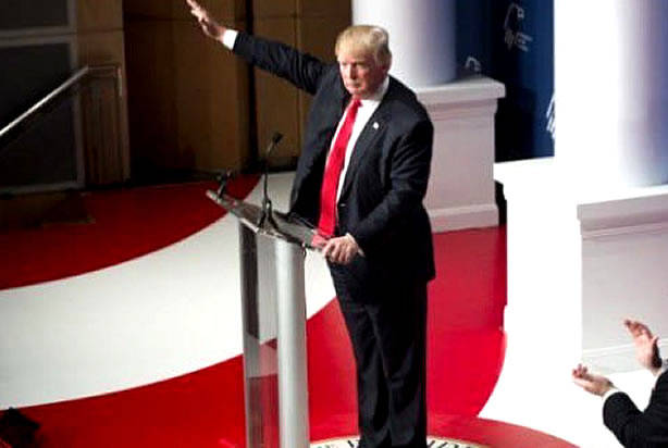 Trump salute