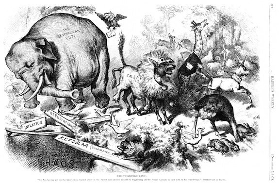 donkey and elephant cartoon
