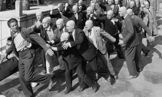angry crowd