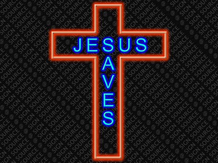 Jesus saves sign