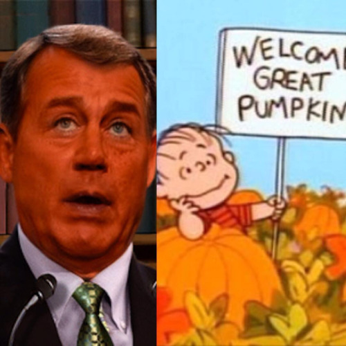 John Boehner Great Pumpkin