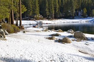 Snow near Fresno
