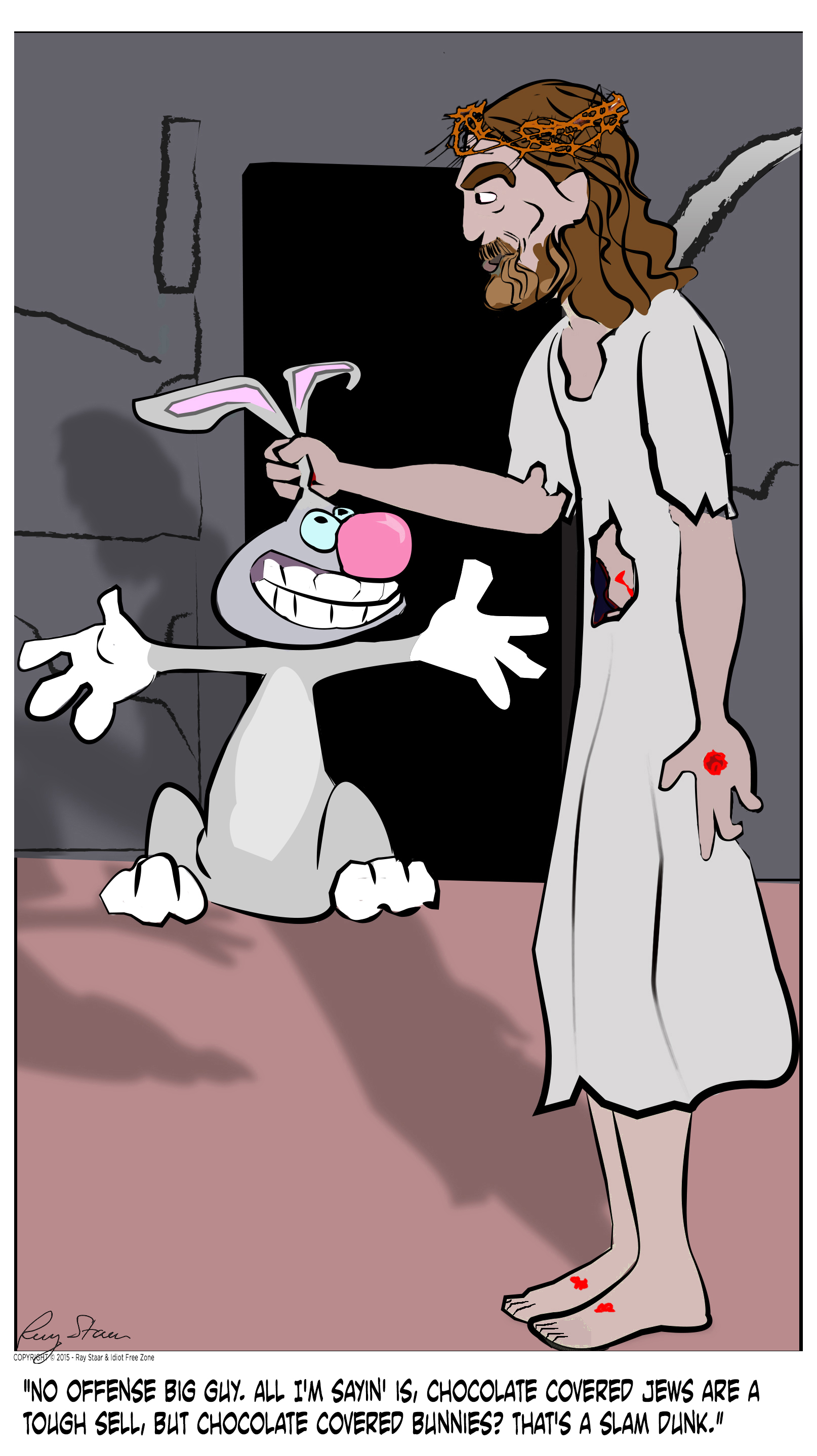 Zombie Jesus and Easter Bunny